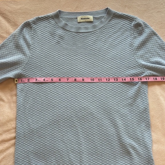Modstrom Crewneck Sweater Periwinkle Size S - Picture 3 of 7